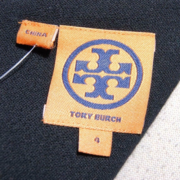 NWT Tory Burch Black Gold Striped Wool dress - Picture 3 of 4